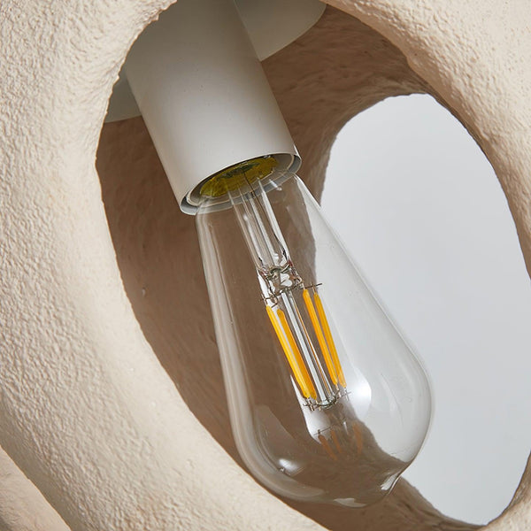 Hand Built White Pendant Lamp