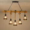 Hemp Rope Industrial Grenade Chandelier