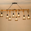 Hemp Rope Industrial Grenade Chandelier
