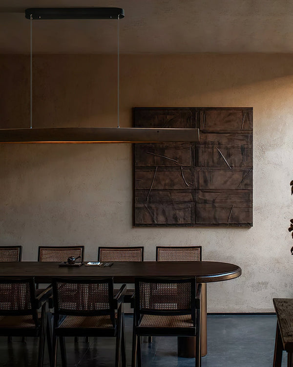 Horizon Linear Wood Pendant Lamp