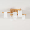 Japanese Square Wooden Art Ceiling Lamp