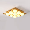 Japanese Style Lattice Ceiling Lamp