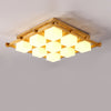 Japanese Style Lattice Ceiling Lamp