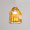 Japanese Wooden Bird Cage Pendant Light