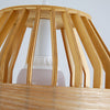 Japanese Wooden Bird Cage Pendant Light