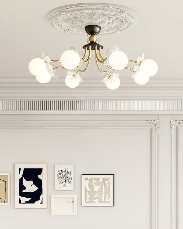 Blossom Flower Glass Chandelier