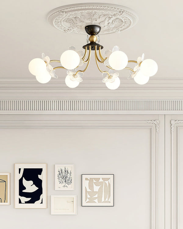 Blossom Flower Glass Chandelier