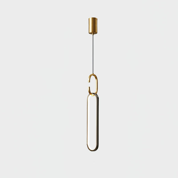 Led Oval Linear Pendant Light