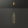 Led Oval Linear Pendant Light