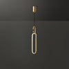 Led Oval Linear Pendant Light