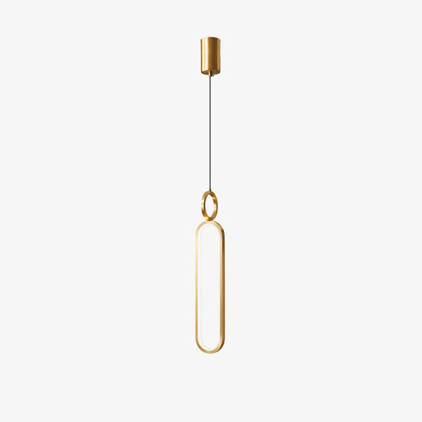 Led Oval Linear Pendant Light