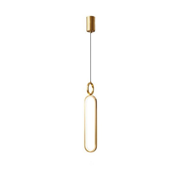 Led Oval Linear Pendant Light