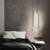 Led Oval Linear Pendant Light