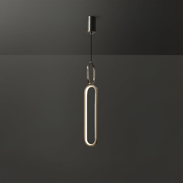 Led Oval Linear Pendant Light