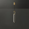 Led Oval Linear Pendant Light