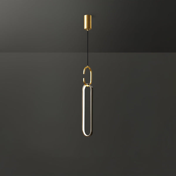 Led Oval Linear Pendant Light