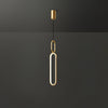 Led Oval Linear Pendant Light