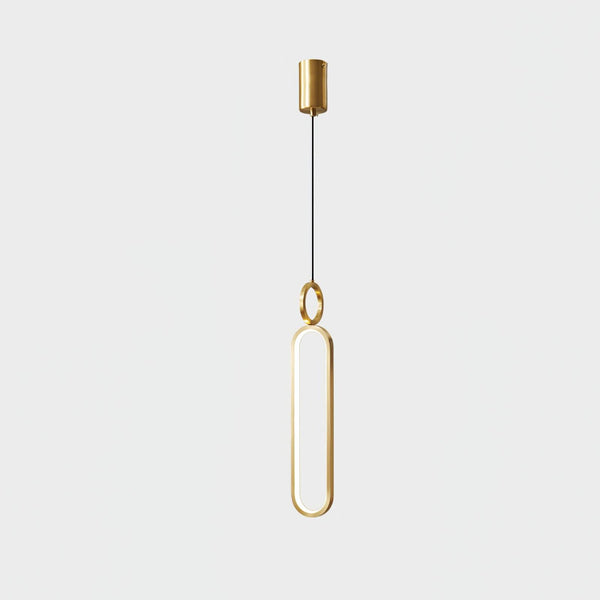 Led Oval Linear Pendant Light