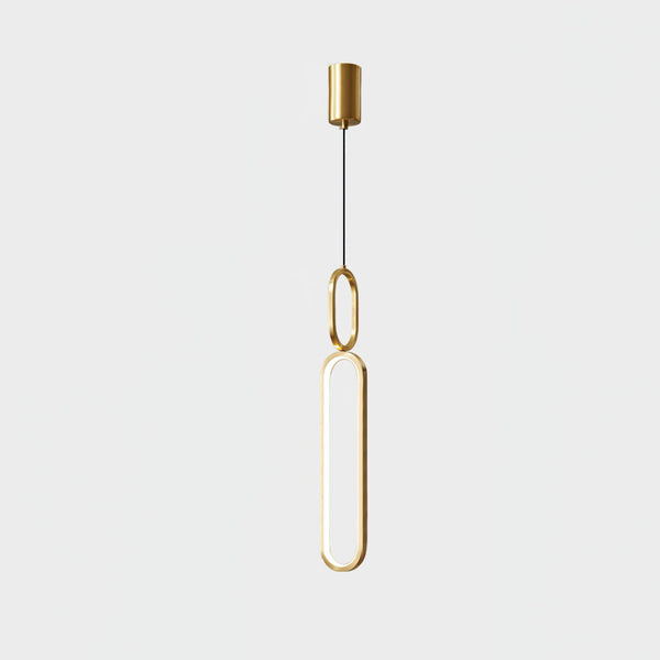 Led Oval Linear Pendant Light