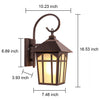 Simple Retro Waterproof Outdoor Courtyard Landscape Lighting Wall Sconces