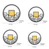 Asian Style Outdoor Led Landscape Decorative Lighting Wall Lamp For Villa Courtyard