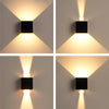 Two Way Luminous Design Outdoor Waterproof Led Wall Light With Adjustable Beam Angle