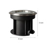 Poolside Deck Waterproof Led Chrome Recessed Well Step Lights Garden Lawn Inset Lighting