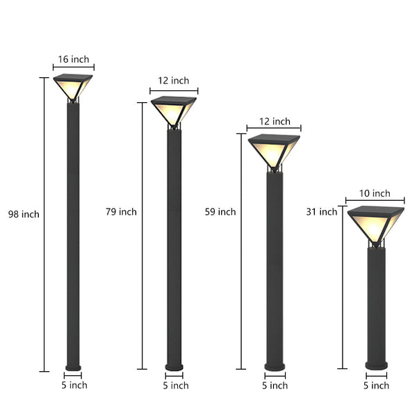 Outdoor Solar Waterproof Led Path Light For Courtyard Villa Garden Lawn