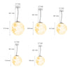 Outdoor Resin Moon Texture Chandelier Waterproof Landscape Decorative Lighting