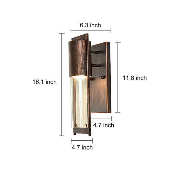 Waterproof Glass Modern Outdoor Wall Sconce