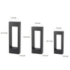 Hollow Square Waterproof Led Black Outdoor Lawn Light