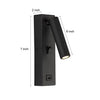Rectangular Wall Lamp With Switch Usb Charging Port Li002008