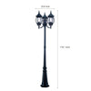 3 Lights Black Post Lights Li002057