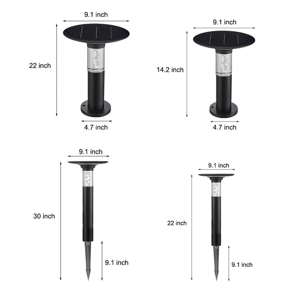 Round Bubble Design Solar Path Lights Li002135