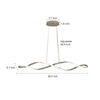Creative Waves Electroplating Modern Chandelier Li002169