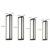 Rectangular Black Modern Outdoor Wall Lamp Li002194