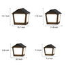 Cottage Shaped Modern Solar Fence Post Lights Li002306