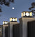 Mountain Scenery Design Waterproof LED Modern Solar Fence Post Lights