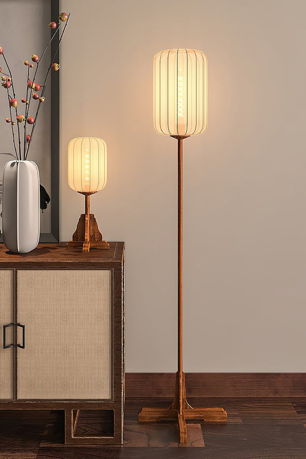 Lantern Cloth Art Floor Lamp