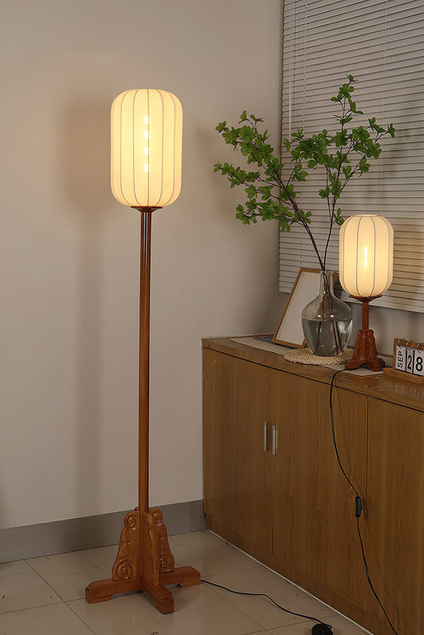 Lantern Cloth Art Floor Lamp