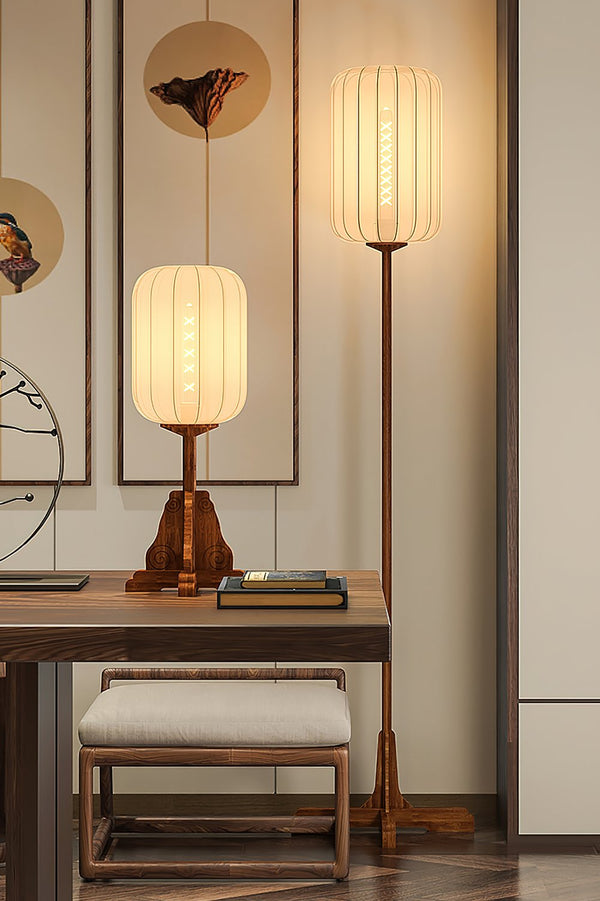 Lantern Cloth Art Floor Lamp