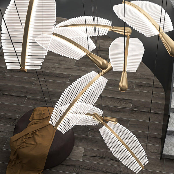 Leaf Led Chandelier