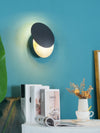 Modern Adjustable Disc Wall Sconce with Integrated LED for Bedroom and Hallway
