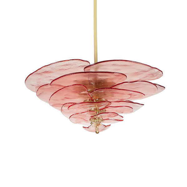 lotus-leaf-layered-glass-chandelier