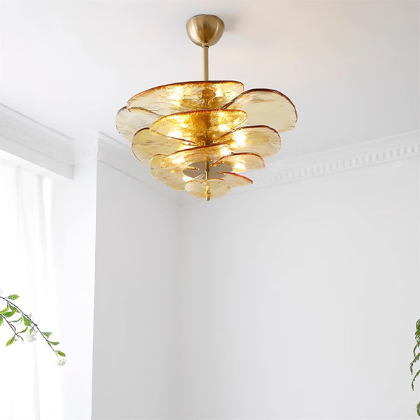 lotus-leaf-layered-glass-chandelier