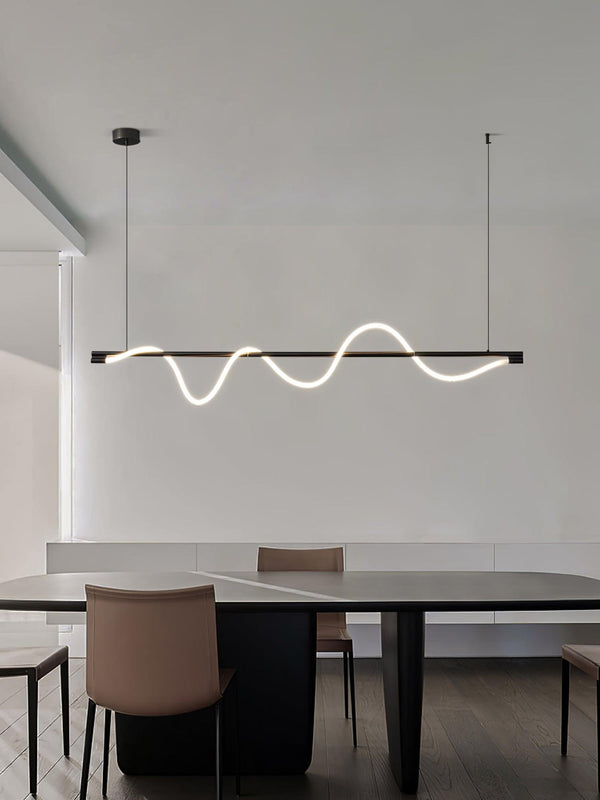 Linear Curve Island Chandelier