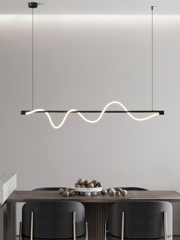 Linear Curve Island Chandelier