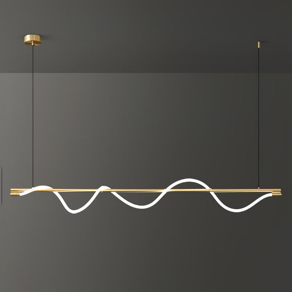 Linear Curve Island Chandelier