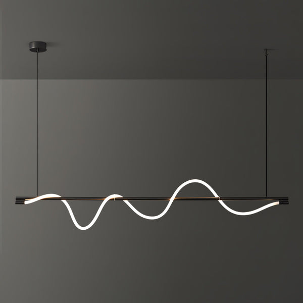 Linear Curve Island Chandelier
