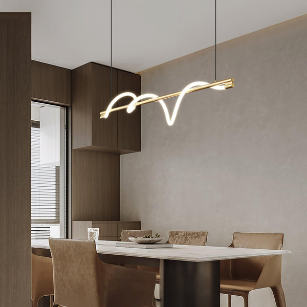 Linear Curve Island Chandelier